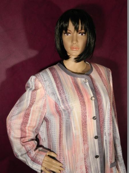 Jacke Rosa Streifen Gr. 48