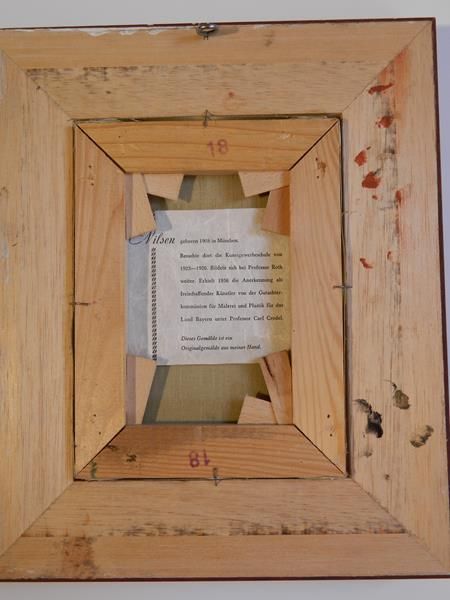 Gemälde Öl auf Leinwand Nilsen